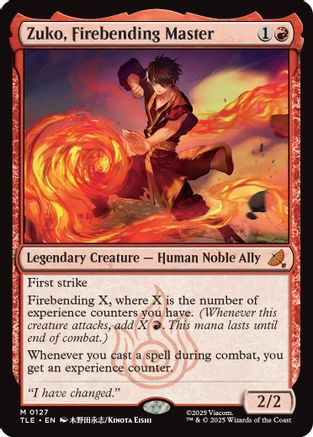 Zuko, Firebending Master  [Foil]  (TLE-127) - [Avatar: The Last Airbender: Eternal-Legal] - Trinity Hobby