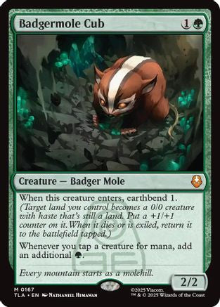 Badgermole Cub  [Foil]  (TLA-167) - [Avatar: The Last Airbender] - Trinity Hobby