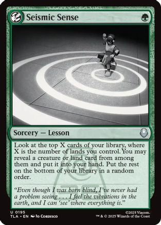 Seismic Sense  [Foil]  (TLA-195) - [Avatar: The Last Airbender] - Trinity Hobby