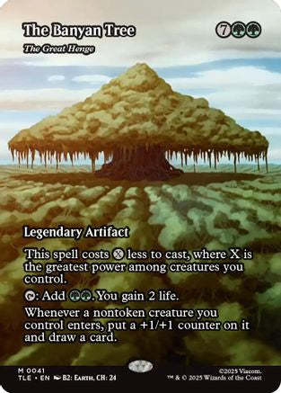 The Banyan Tree - The Great Henge (Borderless)  [Foil]  (TLE-041) - [Avatar: The Last Airbender: Eternal-Legal] - Trinity Hobby