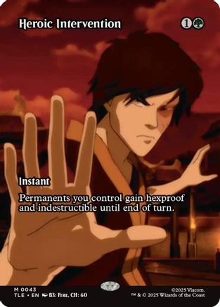Heroic Intervention (Borderless)  (TLE-043) - [Avatar: The Last Airbender: Eternal-Legal] - Trinity Hobby
