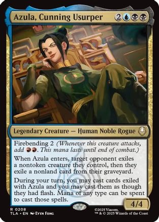 Azula, Cunning Usurper  [Foil]  (TLA-208) - [Avatar: The Last Airbender] - Trinity Hobby