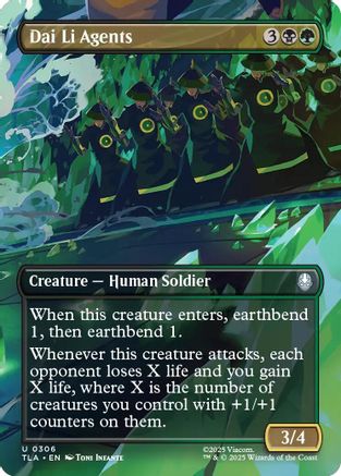 Dai Li Agents (Borderless)  [Foil]  (TLA-306) - [Avatar: The Last Airbender] - Trinity Hobby