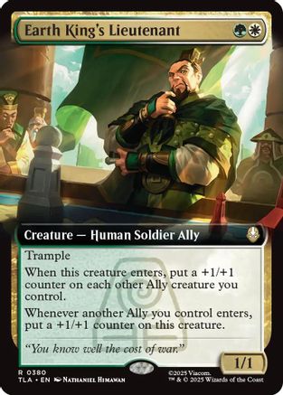 Earth King's Lieutenant (Extended Art)  [Foil]  (TLA-217) - [Avatar: The Last Airbender] - Trinity Hobby