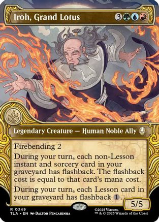 Iroh, Grand Lotus (Showcase)  [Foil]  (TLA-349) - [Avatar: The Last Airbender] - Trinity Hobby