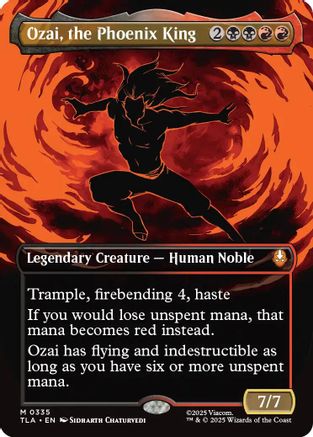 Ozai, the Phoenix King (0335) (Borderless)  (TLA-335) - [Avatar: The Last Airbender] - Trinity Hobby