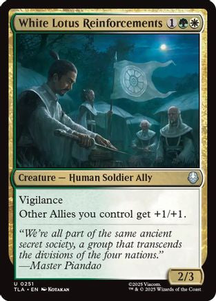 White Lotus Reinforcements  [Foil]  (TLA-251) - [Avatar: The Last Airbender] - Trinity Hobby