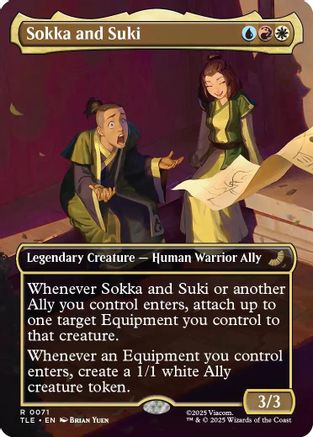 Sokka and Suki (Borderless)  (TLE-071) - [Avatar: The Last Airbender: Eternal-Legal] - Trinity Hobby