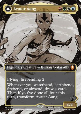 Avatar Aang (Borderless)  [Foil]  (TLA-308) - [Avatar: The Last Airbender] - Trinity Hobby
