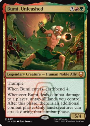 Bumi, Unleashed  [Foil]  (TLA-211) - [Avatar: The Last Airbender] - Trinity Hobby