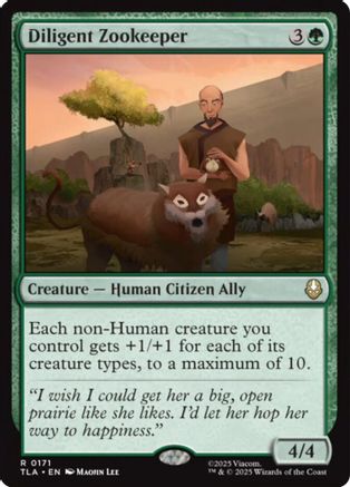 Diligent Zookeeper  [Foil]  (TLA-171) - [Avatar: The Last Airbender] - Trinity Hobby
