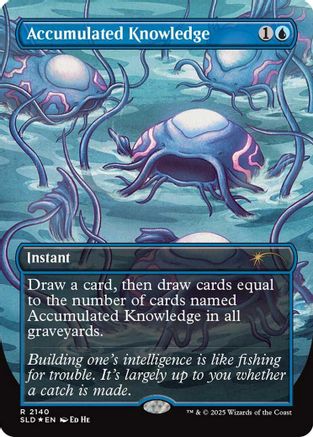 Accumulated Knowledge  [Foil]  (SLD-2140) - [Secret Lair Drop Series] - Trinity Hobby