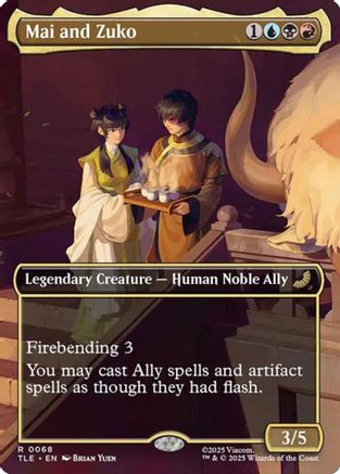 Mai and Zuko (Borderless)  (TLE-068) - [Avatar: The Last Airbender: Eternal-Legal] - Trinity Hobby