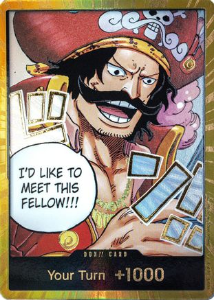 DON!! Card (Gol.D.Roger) (Gold) - [Carrying On His Will] Foil - Trinity Hobby