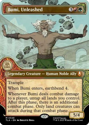 Bumi, Unleashed (Showcase)  [Foil]  (TLA-348) - [Avatar: The Last Airbender] - Trinity Hobby