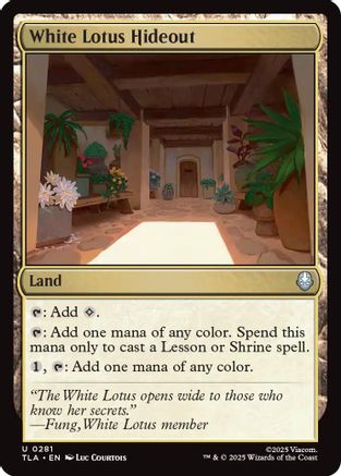 White Lotus Hideout  [Foil]  (TLA-281) - [Avatar: The Last Airbender] - Trinity Hobby