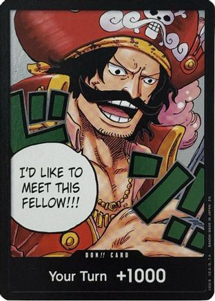 DON!! Card (Gol.D.Roger) - [Carrying On His Will] Foil - Trinity Hobby