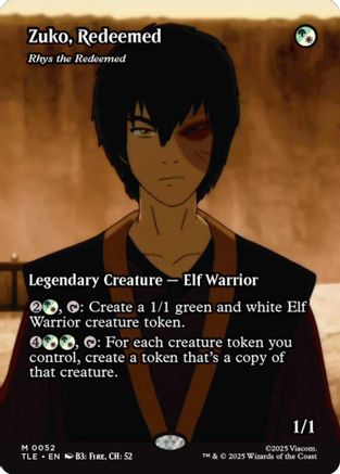 Zuko, Redeemed - Rhys the Redeemed (Borderless)  (TLE-052) - [Avatar: The Last Airbender: Eternal-Legal] - Trinity Hobby