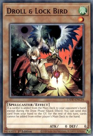 Droll & Lock Bird [L5DD-ENC04] - Legendary 5D's Decks 1st Edition - Common / Short Print
