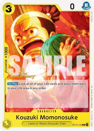 Kouzuki Momonosuke (OP13-105) - [Carrying On His Will: 3rd Anniversary Tournament Cards]