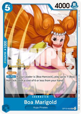 Boa Marigold (OP13-052) - [Carrying On His Will: 3rd Anniversary Tournament Cards]