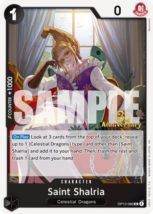 Saint Shalria (OP13-086) - [Carrying On His Will: 3rd Anniversary Tournament Cards]