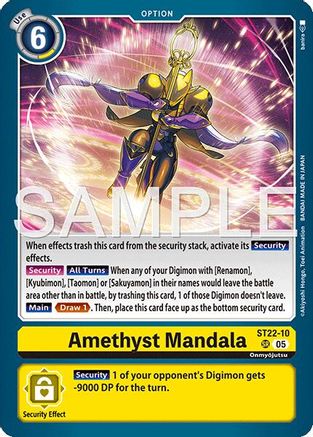 Amethyst Mandala (ST22-10) - [Starter Deck 22: Amethyst Mandala Advanced Deck Set] Foil