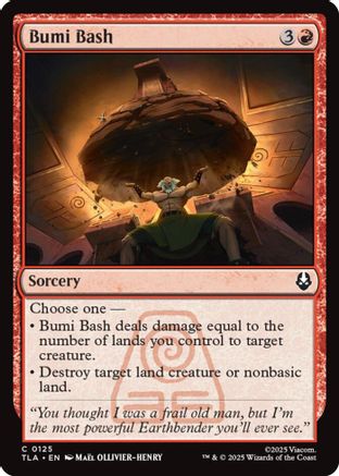 Bumi Bash  [Foil]  (TLA-125) - [Avatar: The Last Airbender] - Trinity Hobby
