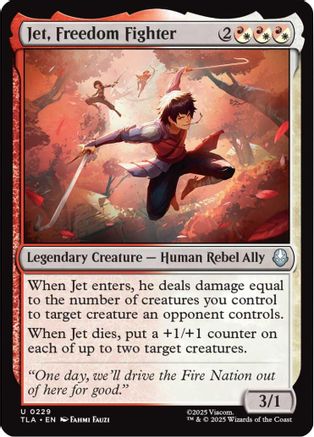 Jet, Freedom Fighter  [Foil]  (TLA-229) - [Avatar: The Last Airbender] - Trinity Hobby