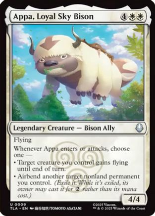 Appa, Loyal Sky Bison  [Foil]  (TLA-009) - [Avatar: The Last Airbender] - Trinity Hobby