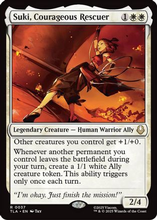 Suki, Courageous Rescuer  [Foil]  (TLA-037) - [Avatar: The Last Airbender] - Trinity Hobby