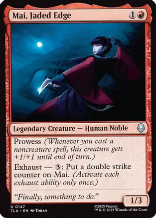 Mai, Jaded Edge  [Foil]  (TLA-147) - [Avatar: The Last Airbender] - Trinity Hobby