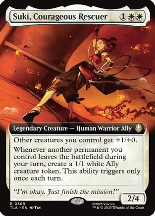 Suki, Courageous Rescuer (Extended Art)  (TLA-368) - [Avatar: The Last Airbender] - Trinity Hobby