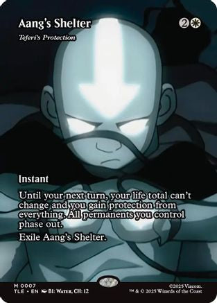 Aang's Shelter - Teferi's Protection (Borderless)  [Foil]  (TLE-007) - [Avatar: The Last Airbender: Eternal-Legal] - Trinity Hobby