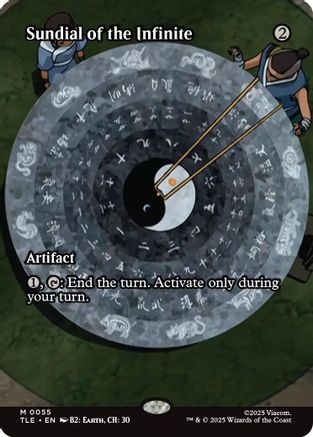 Sundial of the Infinite (Borderless)  [Foil]  (TLE-055) - [Avatar: The Last Airbender: Eternal-Legal] - Trinity Hobby