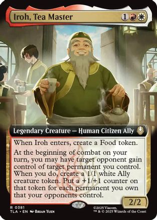 Iroh, Tea Master (Extended Art)  (TLA-381) - [Avatar: The Last Airbender] - Trinity Hobby