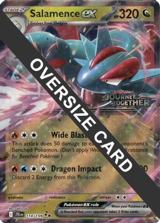 Salamence ex - 114/159  - (114/159) Holofoil [Jumbo Cards] - Trinity Hobby