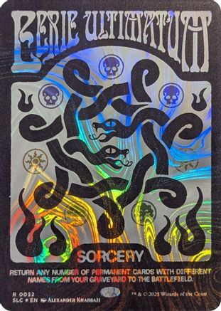Eerie Ultimatum (Halo Foil)  [Foil]  (SLC-032) - [Secret Lair Countdown Kit] - Trinity Hobby