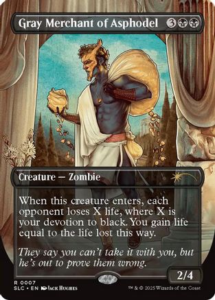 Gray Merchant of Asphodel  [Foil]  (SLC-007) - [Secret Lair Countdown Kit]