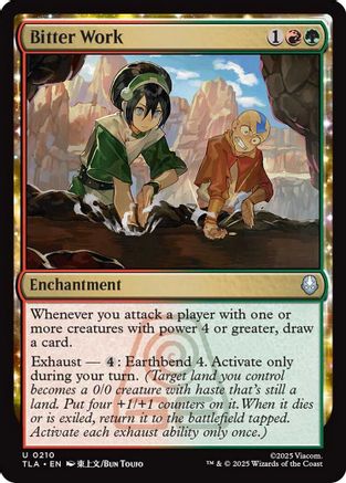 Bitter Work  [Foil]  (TLA-210) - [Avatar: The Last Airbender] - Trinity Hobby