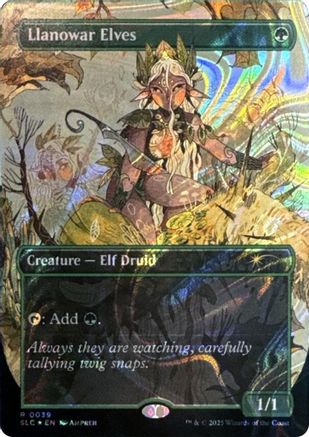 Llanowar Elves (Halo Foil)  [Foil]  (SLC-039) - [Secret Lair Countdown Kit] - Trinity Hobby