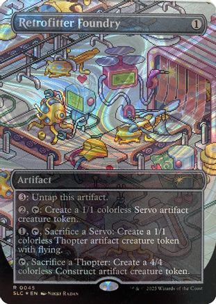 Retrofitter Foundry (Halo Foil)  [Foil]  (SLC-045) - [Secret Lair Countdown Kit] - Trinity Hobby