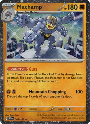 Machamp (Cosmos Holo) - (068/165) Holofoil [Miscellaneous Cards & Products]
