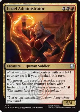 Cruel Administrator  (TLA-213) - [Avatar: The Last Airbender] - Trinity Hobby