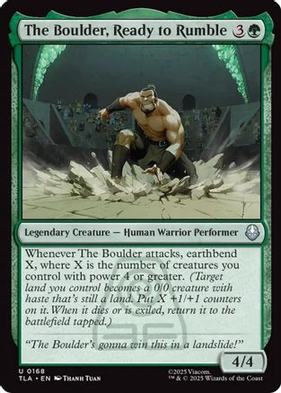 The Boulder, Ready to Rumble  [Foil]  (TLA-168) - [Avatar: The Last Airbender] - Trinity Hobby