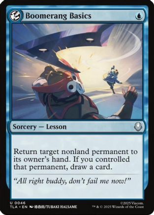 Boomerang Basics  [Foil]  (TLA-046) - [Avatar: The Last Airbender] - Trinity Hobby
