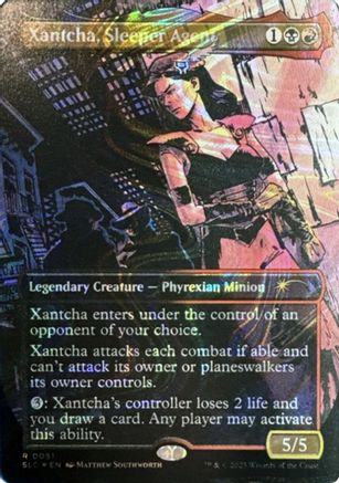 Xantcha, Sleeper Agent (Halo Foil)  [Foil]  (SLC-051) - [Secret Lair Countdown Kit] - Trinity Hobby