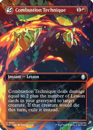 Combustion Technique (Borderless)  (TLA-301) - [Avatar: The Last Airbender] - Trinity Hobby