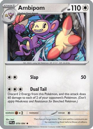 Ambipom - (079/094) Reverse Holofoil [ME02 Phantasmal Flames] - Trinity Hobby