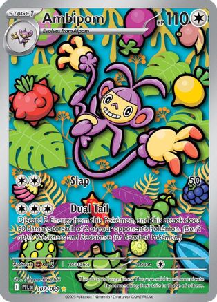 Ambipom - (107/094) Holofoil [ME02 Phantasmal Flames] - Trinity Hobby